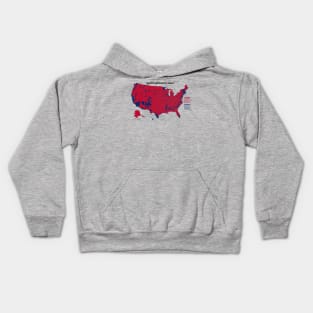 2016 Election Results by County Kids Hoodie